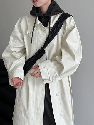 lace-up trench coat