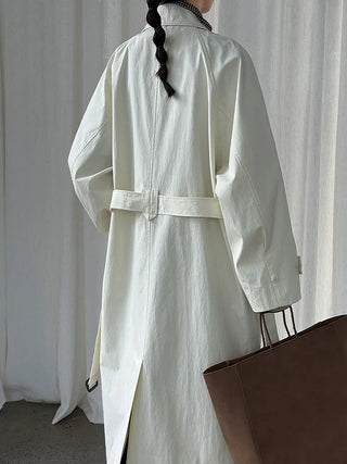 lace-up trench coat