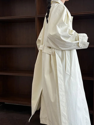lace-up trench coat