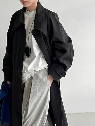 lace-up trench coat