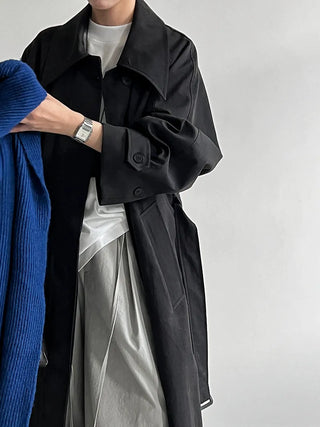 lace-up trench coat