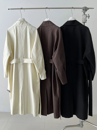lace-up trench coat