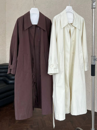 lace-up trench coat