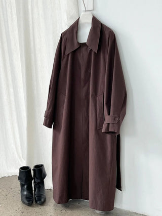 lace-up trench coat