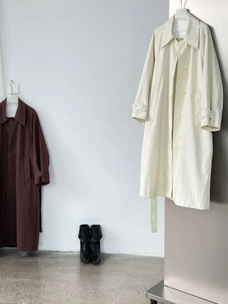 lace-up trench coat