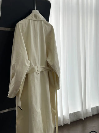 lace-up trench coat