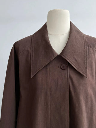 lace-up trench coat
