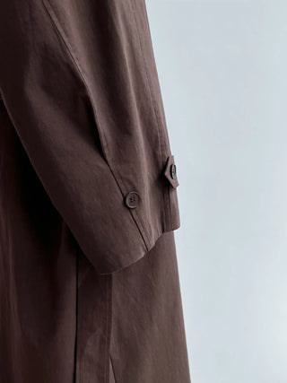 lace-up trench coat