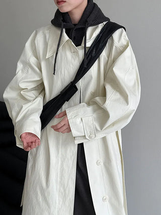 lace-up trench coat
