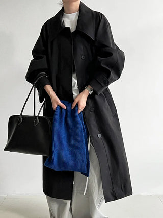 lace-up trench coat