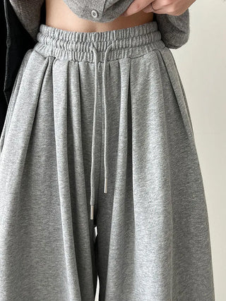 pleated sweatpants