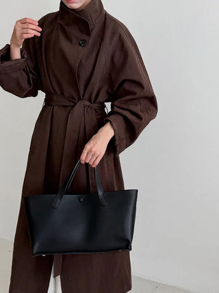 button trench coat