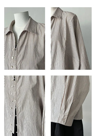 stripe shell shirt