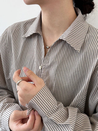 stripe shell shirt