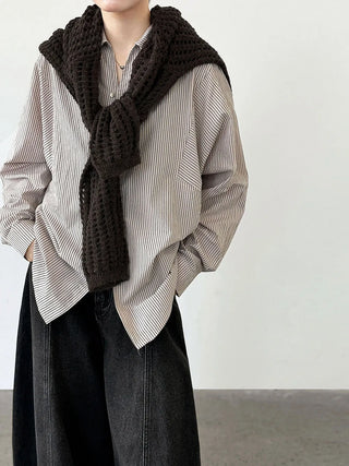 stripe shell shirt