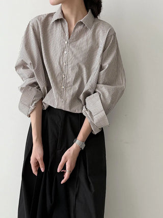 stripe shell shirt