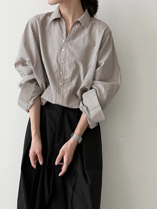 stripe shell shirt