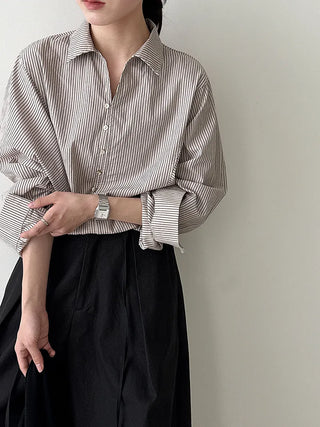 stripe shell shirt
