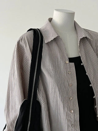 stripe shell shirt