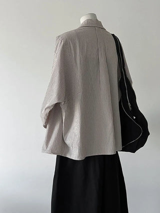 stripe shell shirt