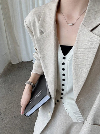 tie vest cardigan