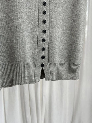tie vest cardigan