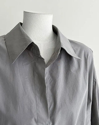 lace-up small shirt