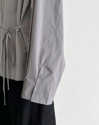 lace-up small shirt