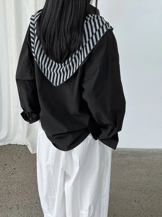 lace-up small shirt