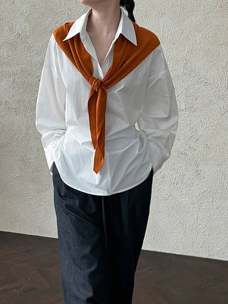 lace-up small shirt