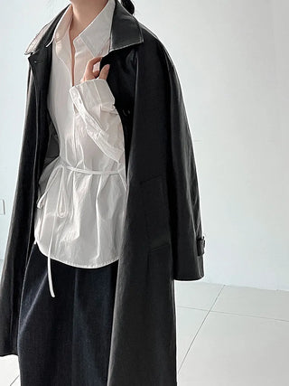 lace-up small shirt