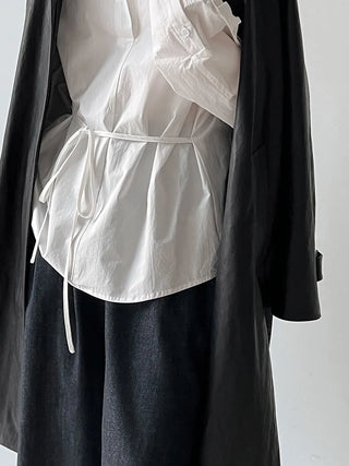 lace-up small shirt