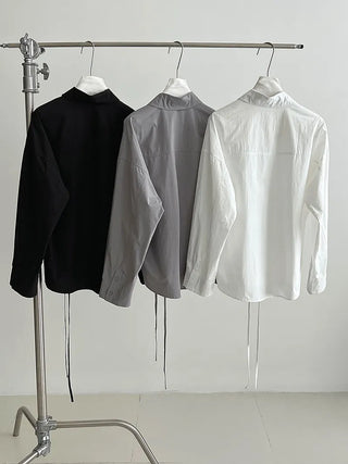 lace-up small shirt