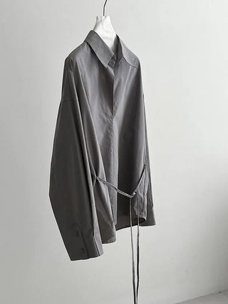 lace-up small shirt