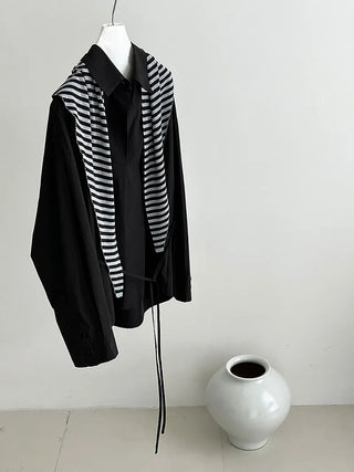 lace-up small shirt
