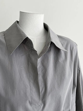 lace-up small shirt