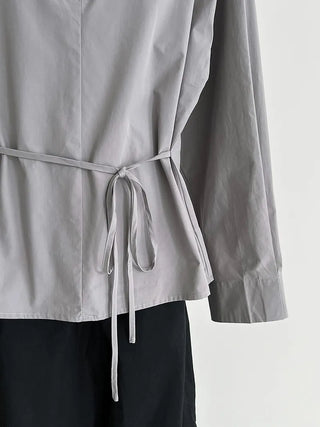 lace-up small shirt