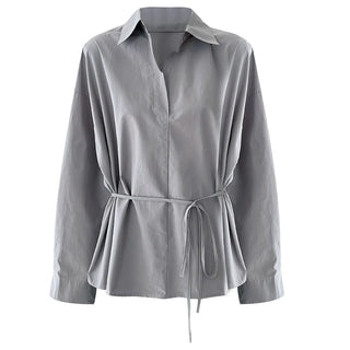 lace-up small shirt