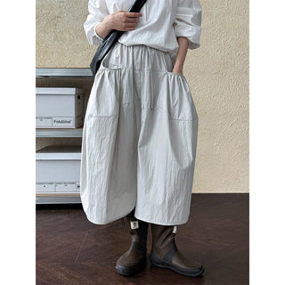 drawstring cropped pants