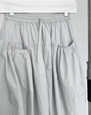 drawstring cropped pants