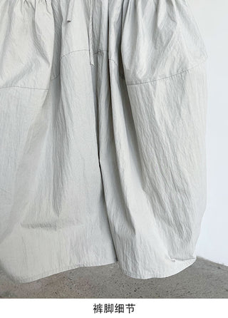 drawstring cropped pants