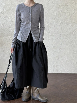 drawstring cropped pants
