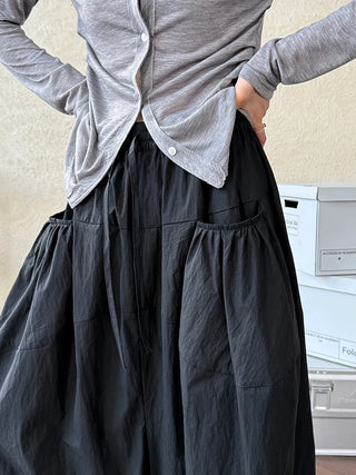 drawstring cropped pants