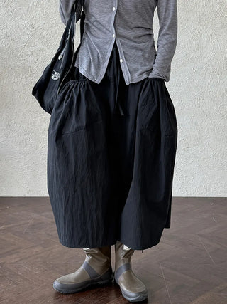 drawstring cropped pants