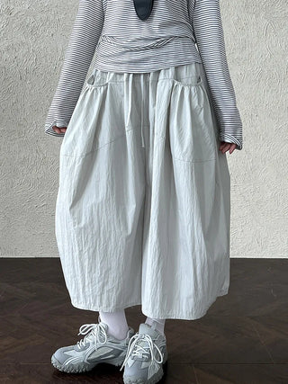 drawstring cropped pants