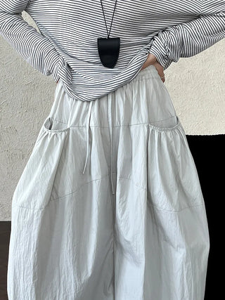 drawstring cropped pants