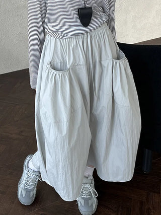 drawstring cropped pants