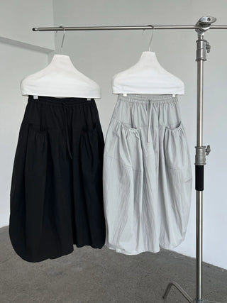drawstring cropped pants