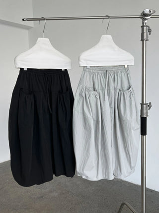 drawstring cropped pants