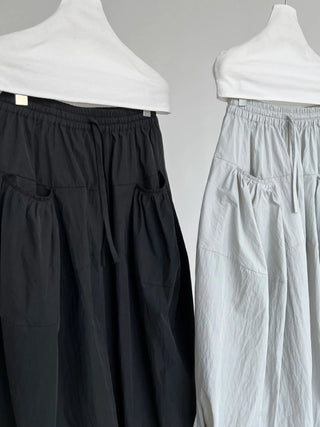 drawstring cropped pants